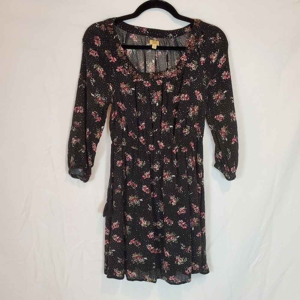 TRUE Craft ¾ sleeve floral dress XS